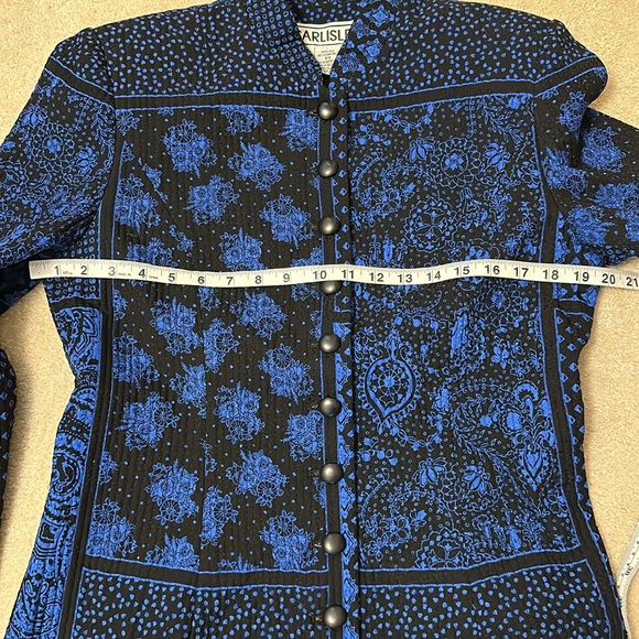 Beautiful Carlisle 100% silk quilted jacket and matching lined skirt size 8 - Picture 6 of 16